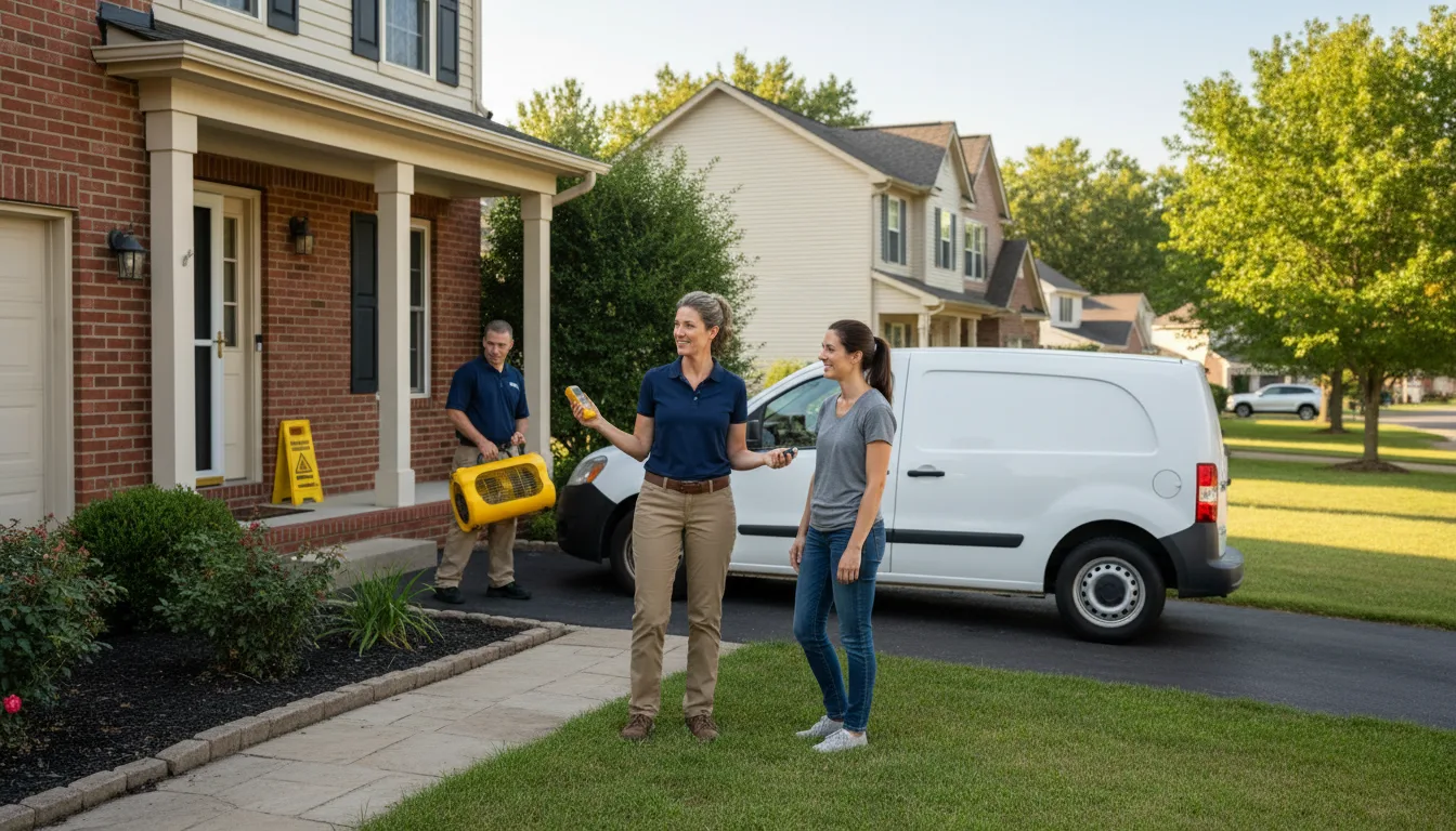 Water restoration image for Dehumidification And Cleanup Services in Bracey, VA